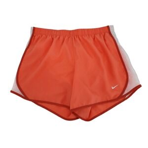 Nike Girls XL Dri‎ FIT Tempo Running Shorts Coral Orange White Lightweight Lined
